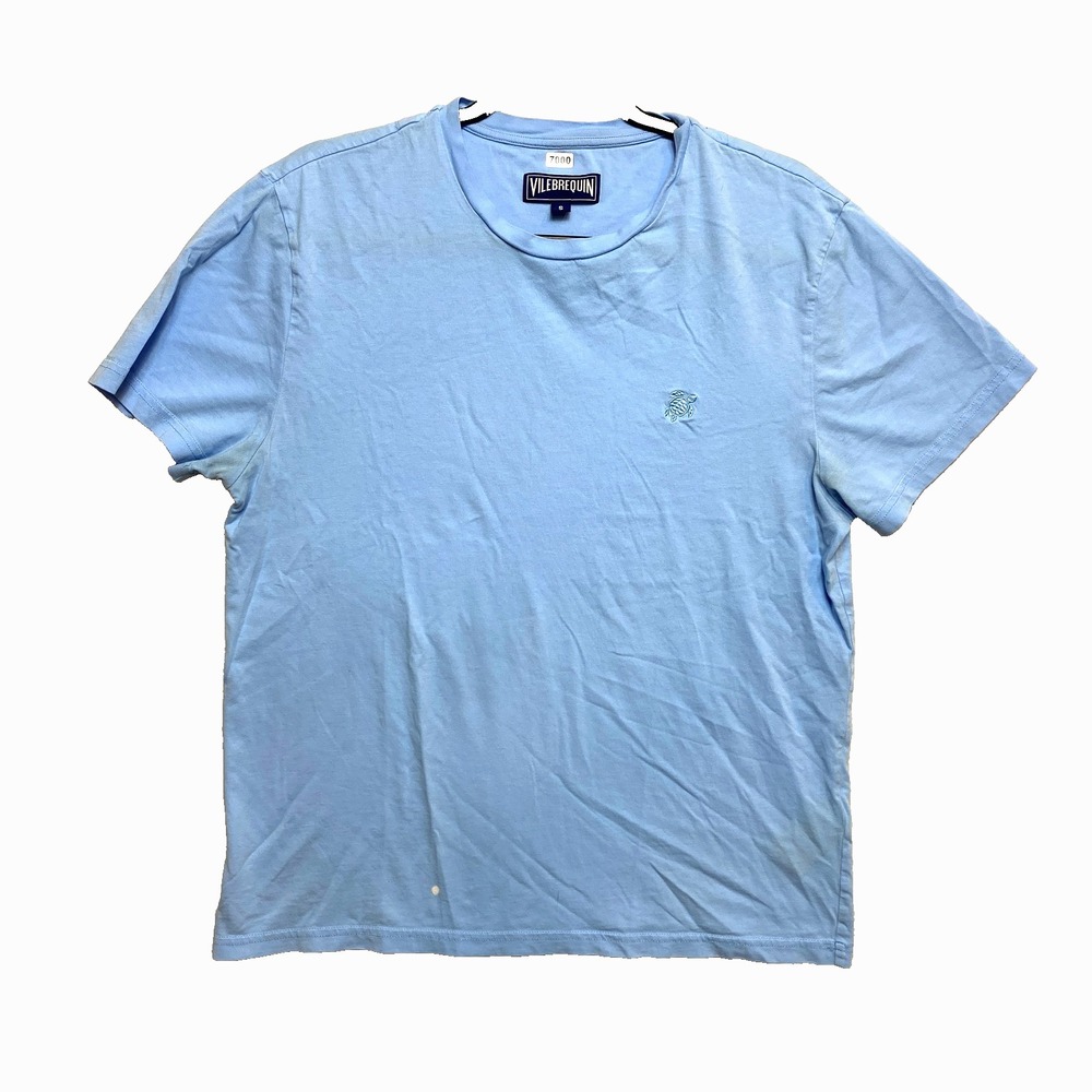 Vilebrequin T-Shirt Mens Small Light Blue Short Sleeve Crewneck